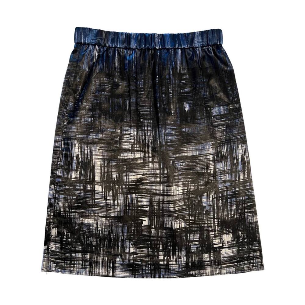 Chico's, Pencil Skirt, Black checkered pattern, lined, women's 0 XS